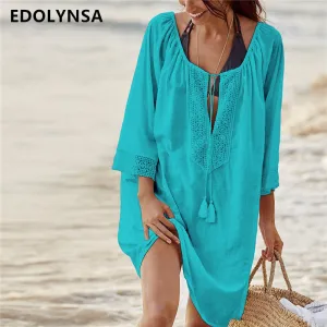 2019 Cotton Tunics for Beach Pareo