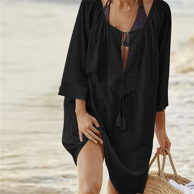 2019 Cotton Tunics for Beach Pareo