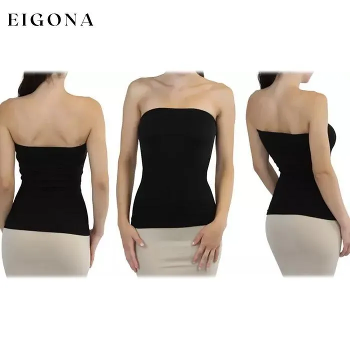 3-Pack: Sleek and Slimming Women's Tube Tops