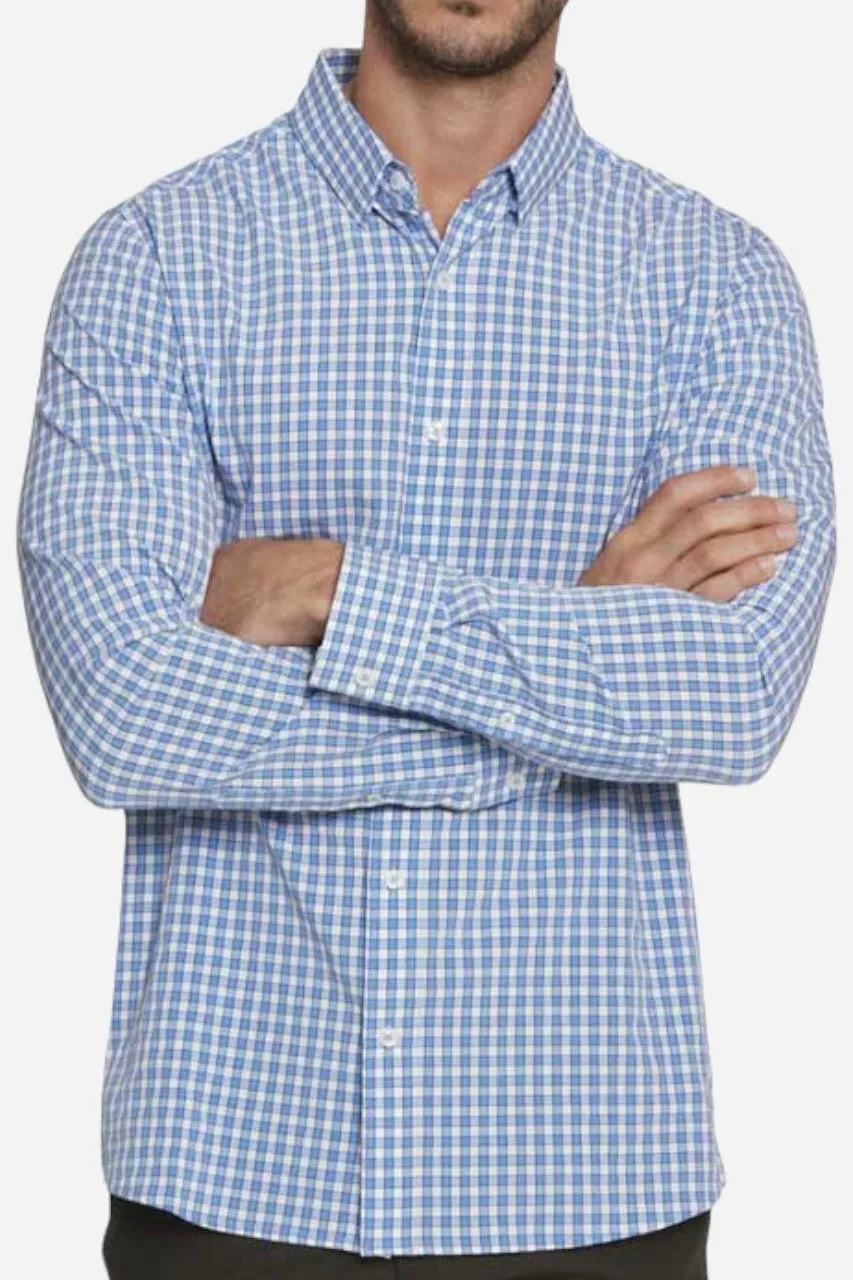 7 Diamonds Deus Long Sleeve Shirt in Light Blue