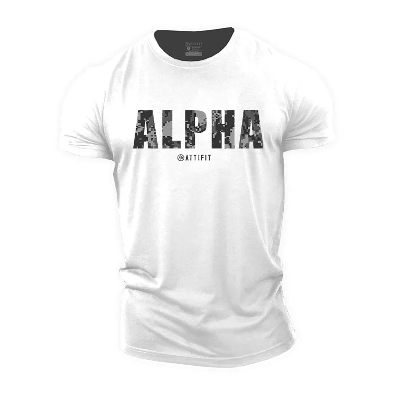 Alpha Graphic Men's Fitness T-shirts