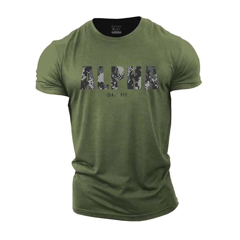 Alpha Graphic Men's Fitness T-shirts