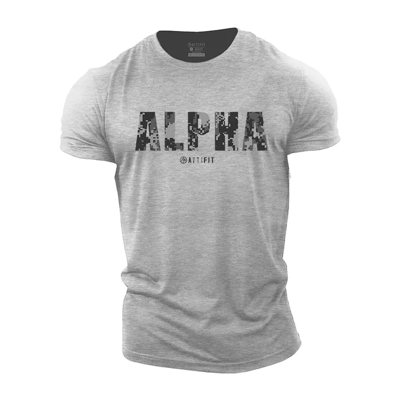 Alpha Graphic Men's Fitness T-shirts