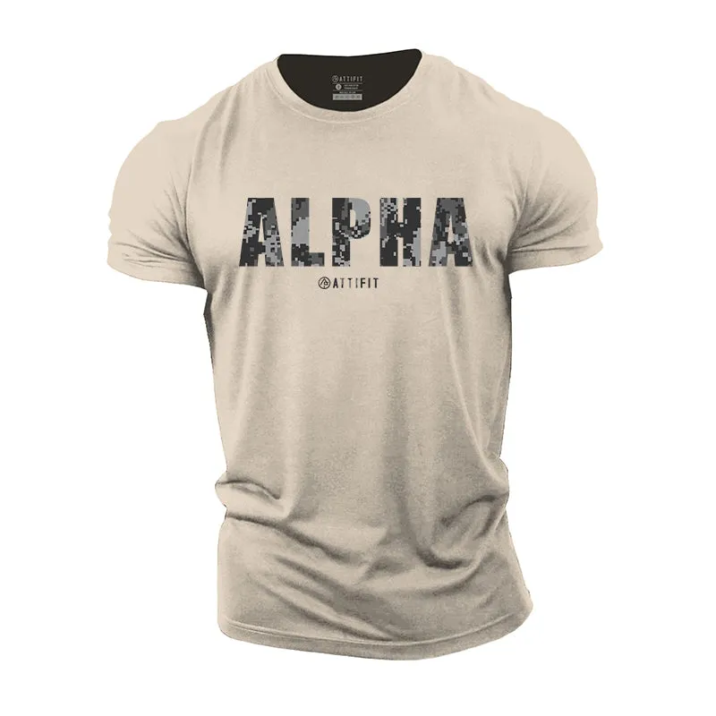 Alpha Graphic Men's Fitness T-shirts