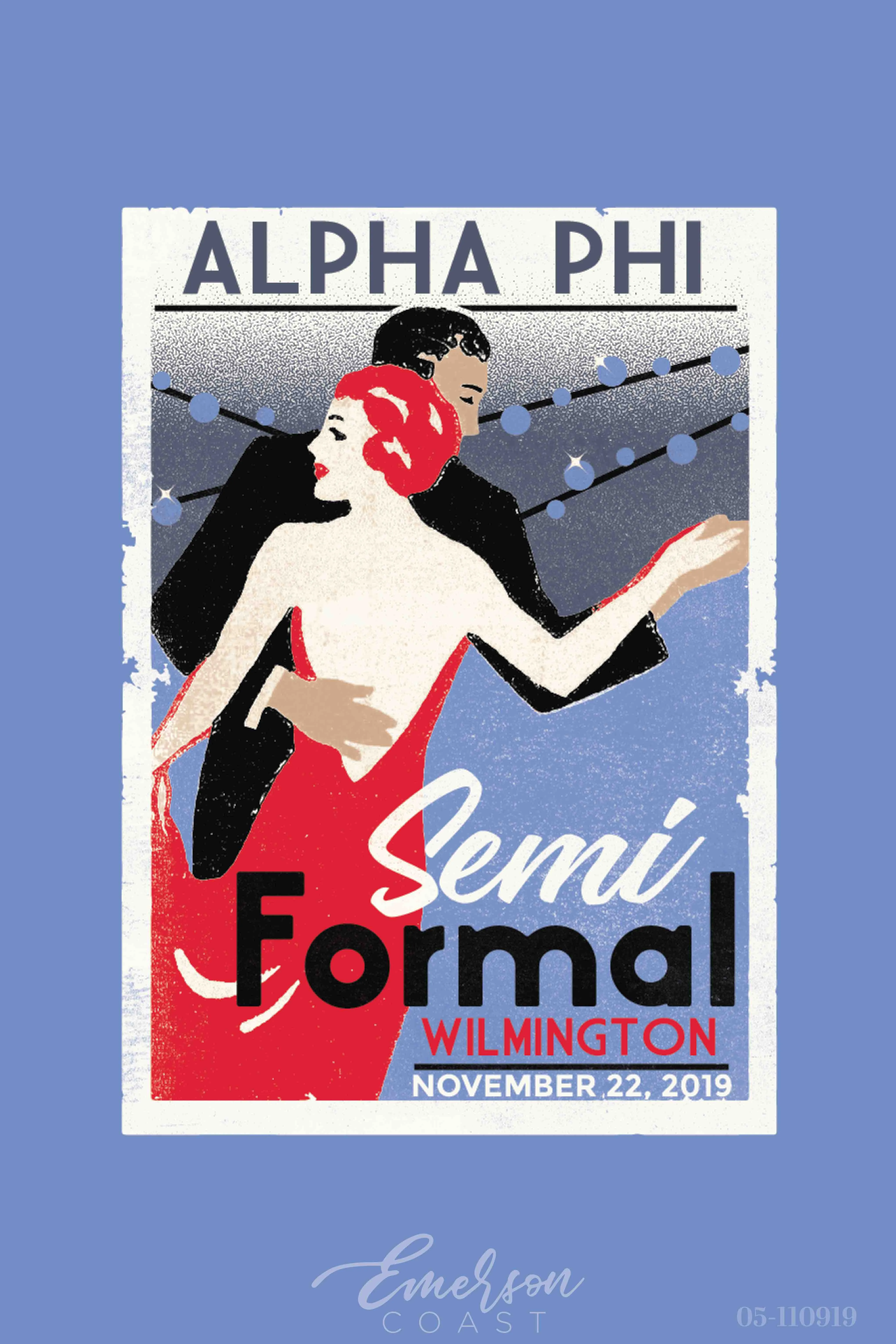 Alpha Phi University of North Carolina Wilmington Semi Formal T-shirt
