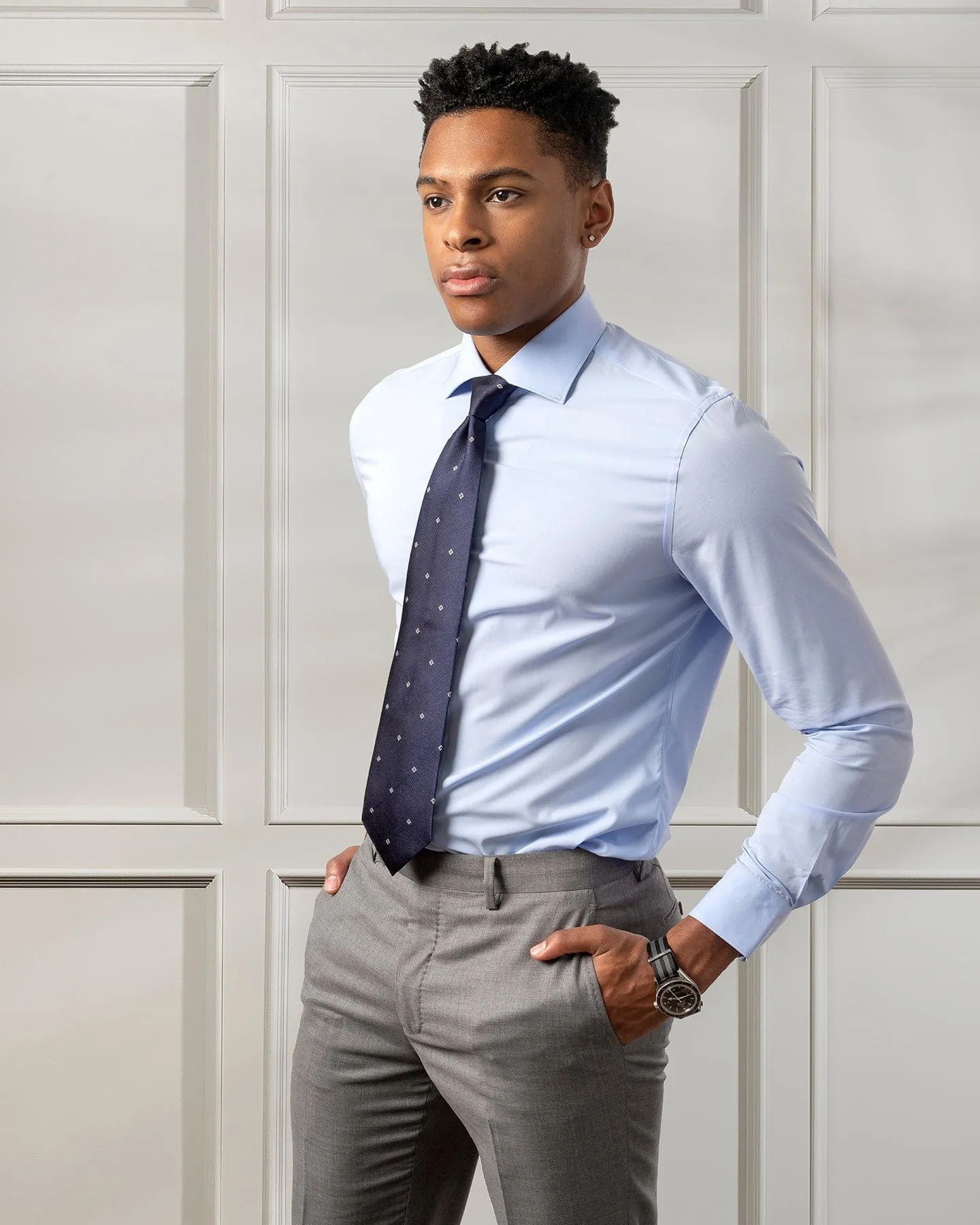 Angelo Bamboo Blue Shirt