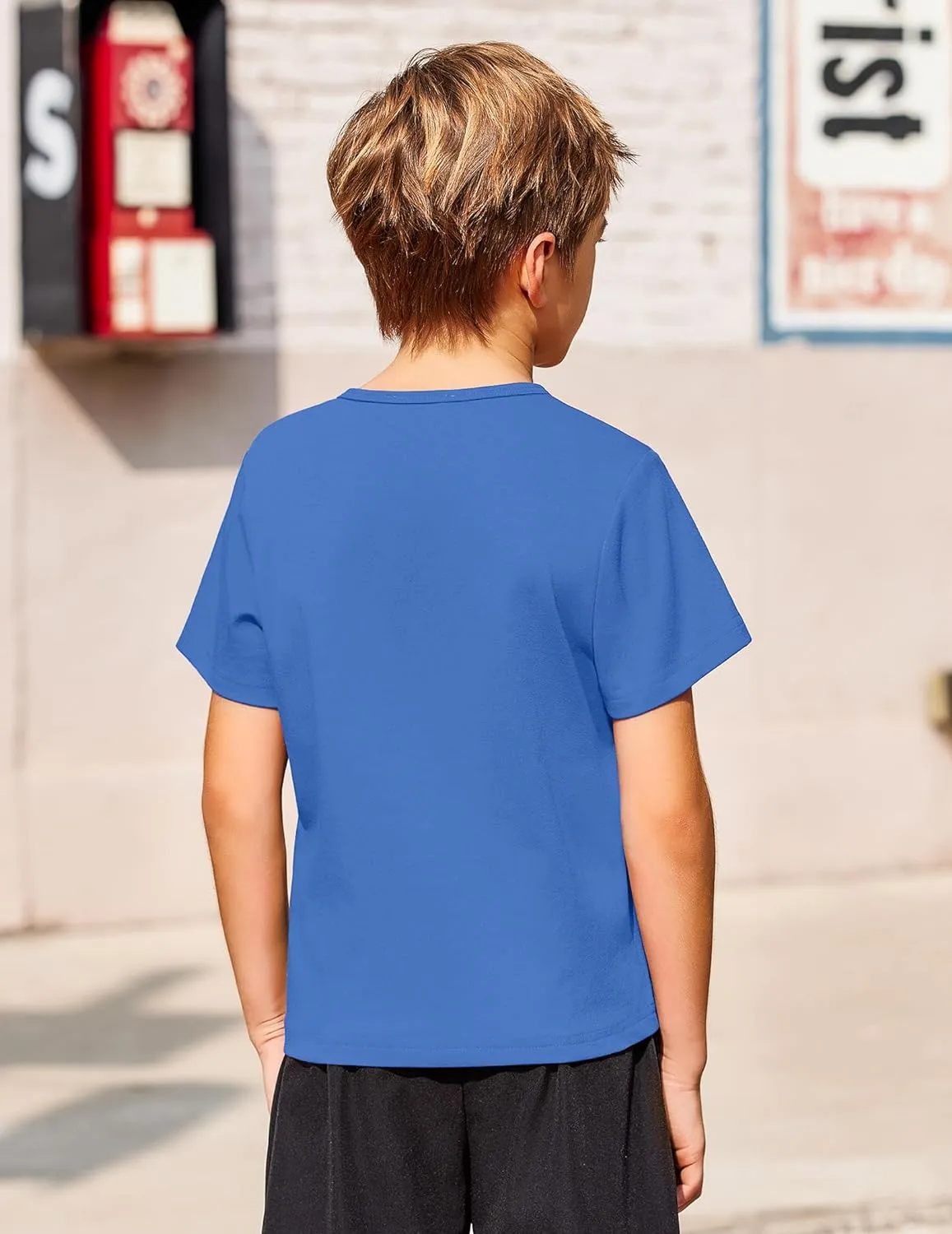 Arshiner Boy's Henley Shirt Soft Style T-Shirt with Multi Color
