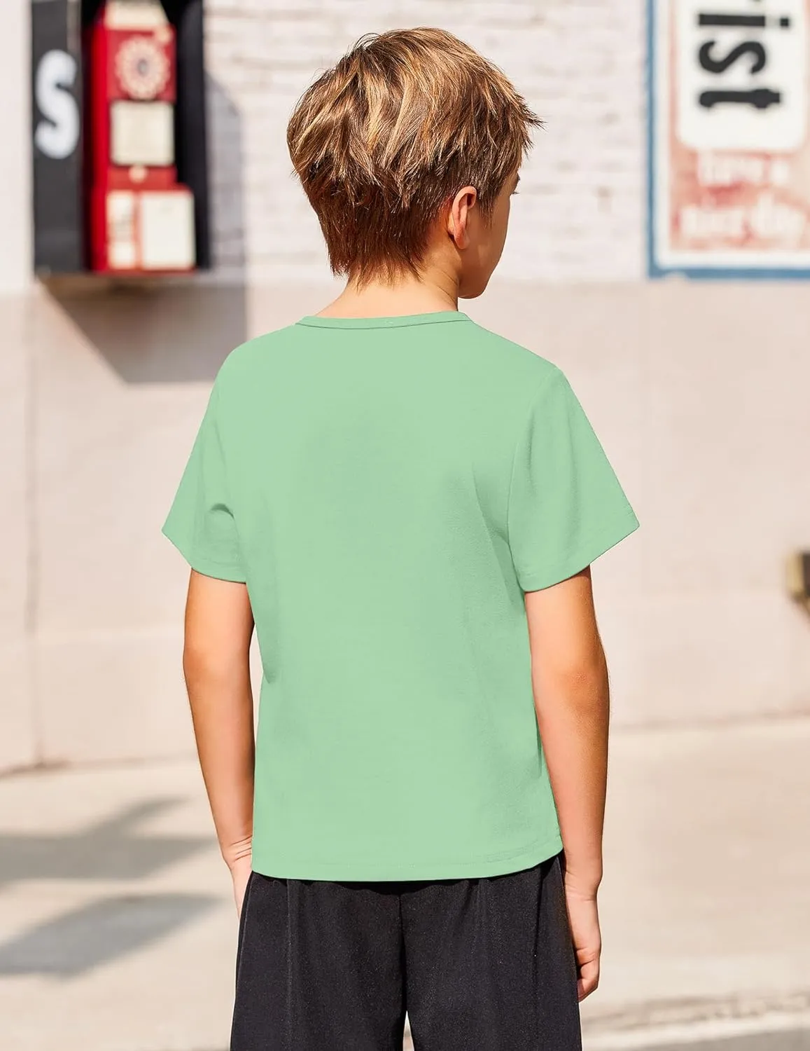 Arshiner Boy's Henley Shirt Soft Style T-Shirt with Multi Color