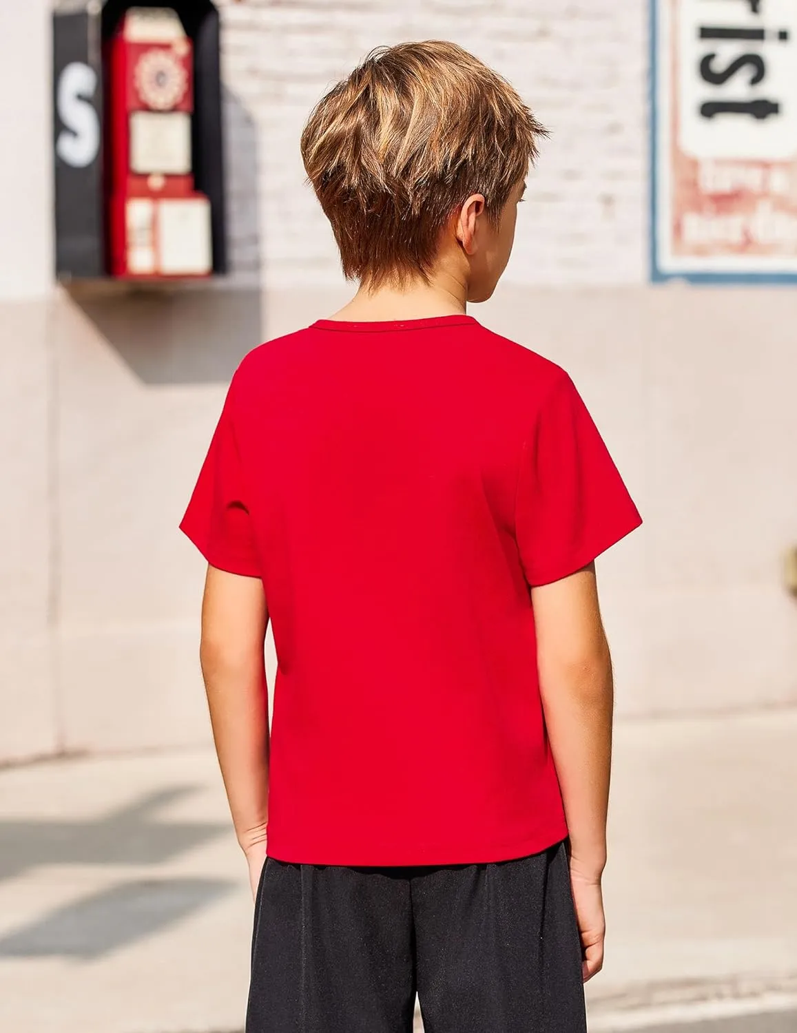 Arshiner Boy's Henley Shirt Soft Style T-Shirt with Multi Color