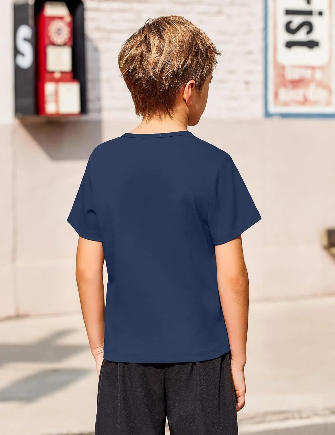 Arshiner Boy's Henley Shirt Soft Style T-Shirt with Multi Color