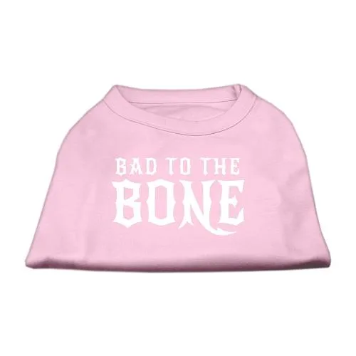 Bad to the Bone Dog Shirt Light Pink XXXL (20)