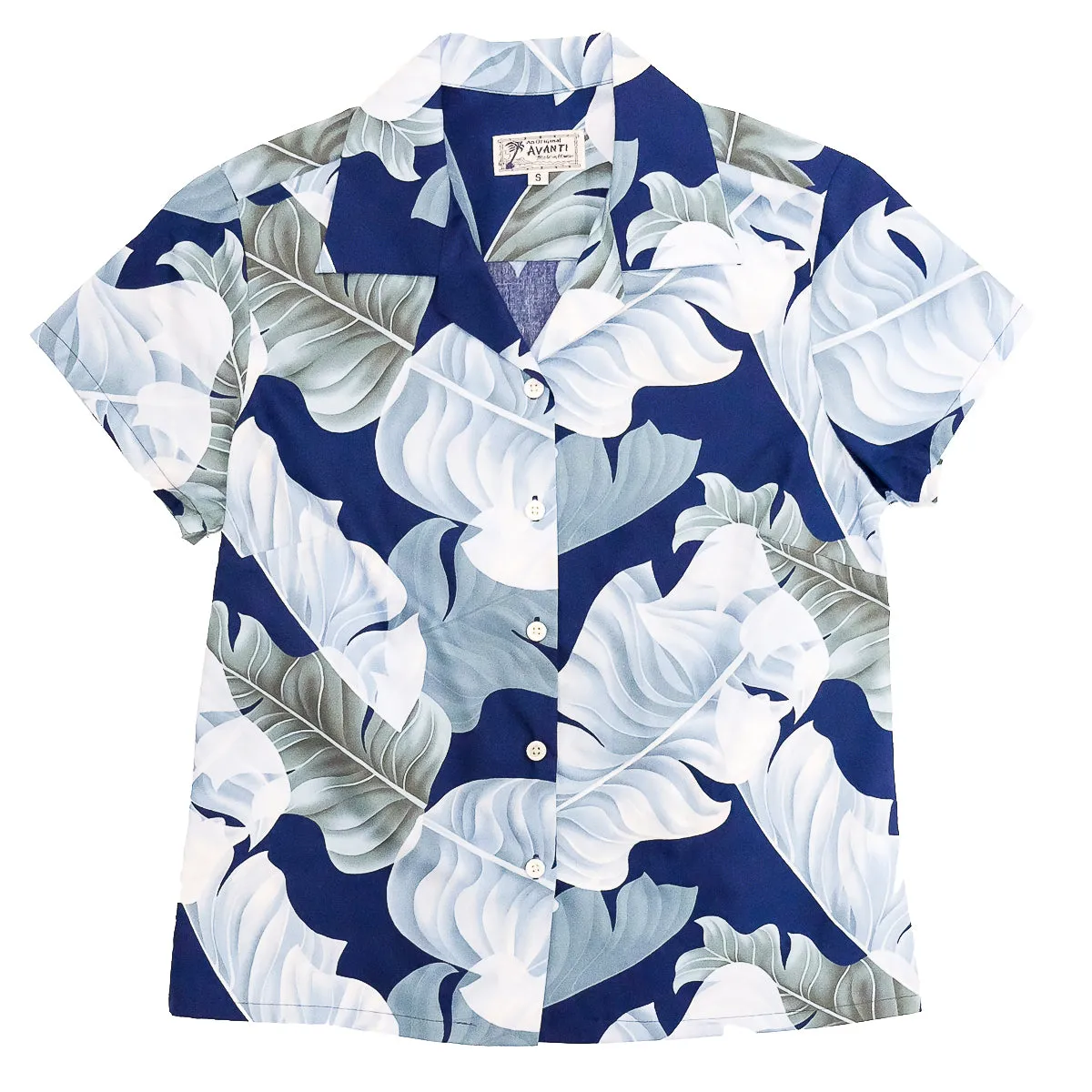 Banana Leaf (Women's Shirt) - Navy