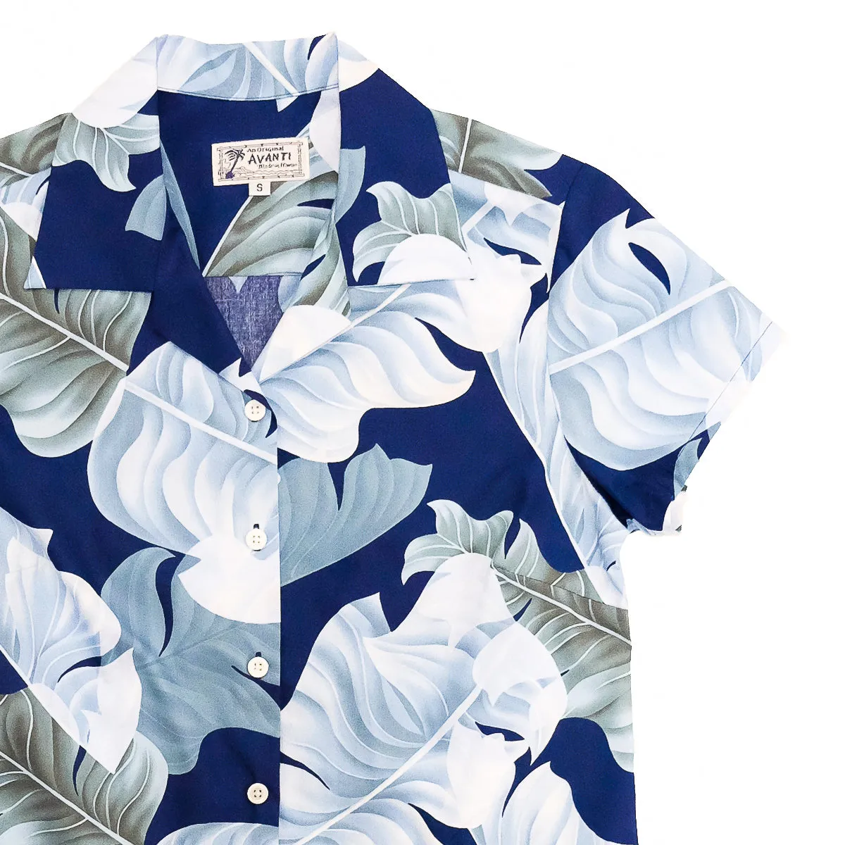 Banana Leaf (Women's Shirt) - Navy
