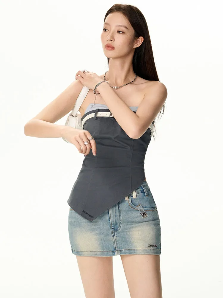 Bare-Tops Asymmetry Nichi Tops