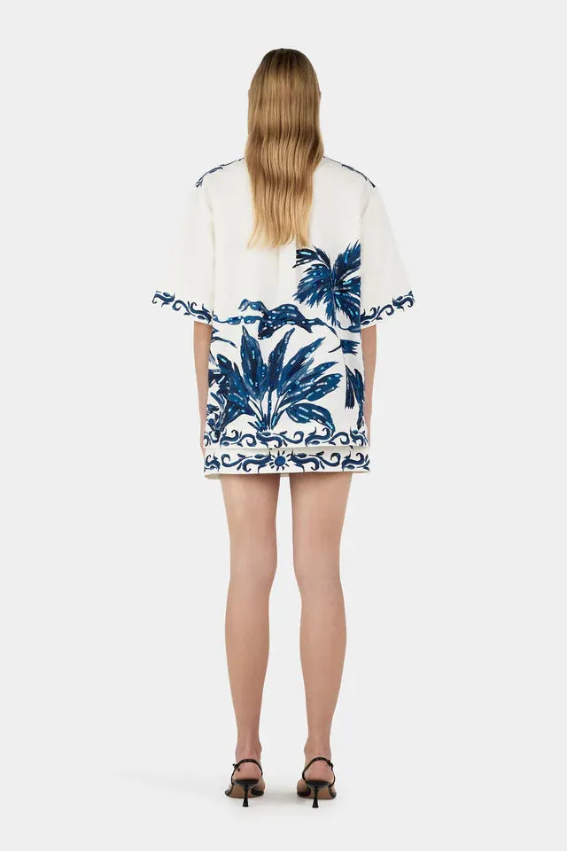 BOHDI SHIRT-BLUE HAWAII