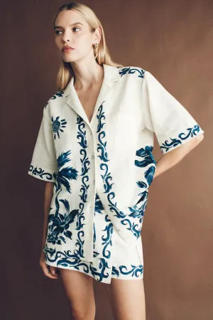 BOHDI SHIRT-BLUE HAWAII
