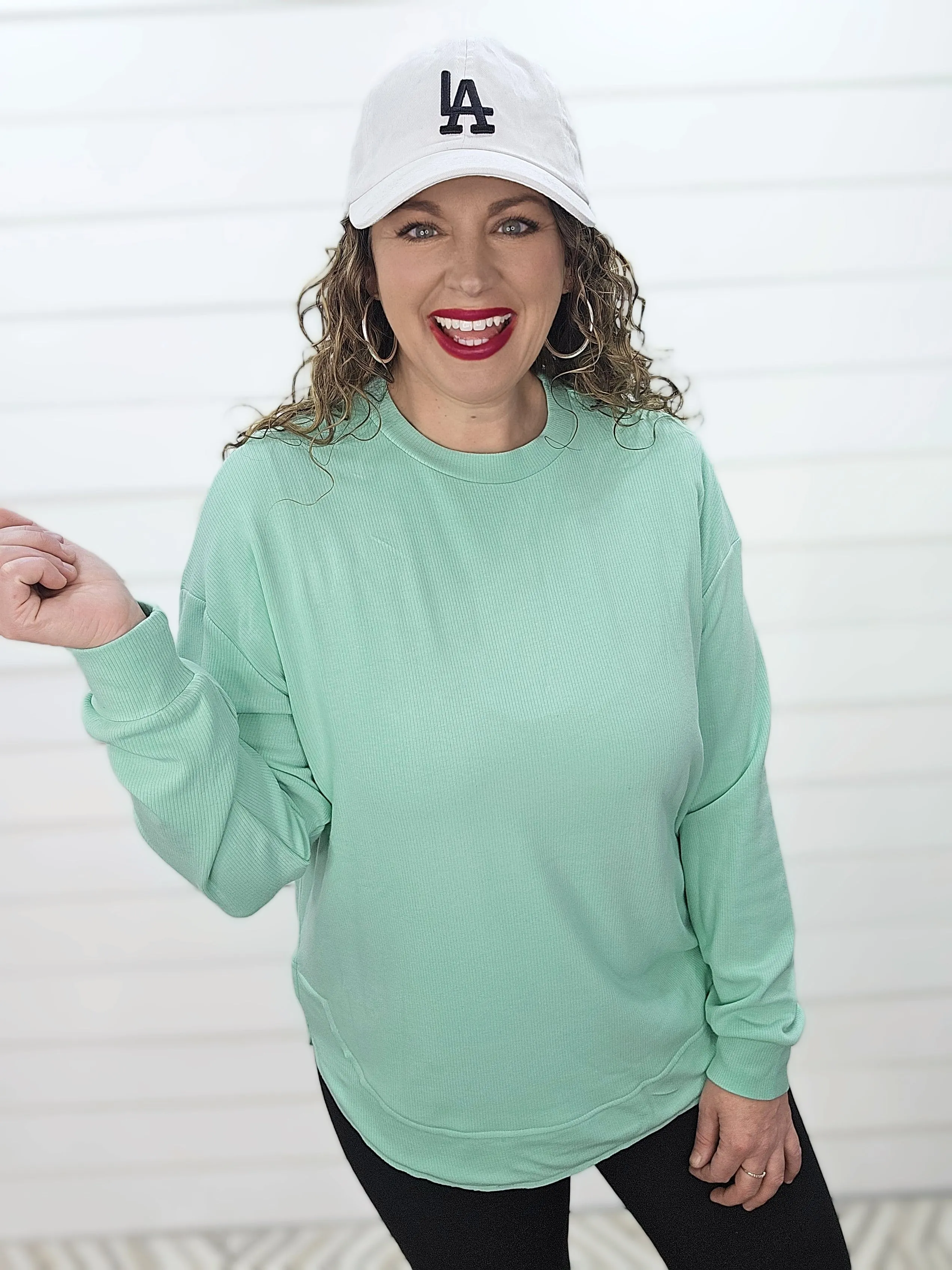 **BROOCH EXCLUSIVE** MINT WEEKENDER TUNIC