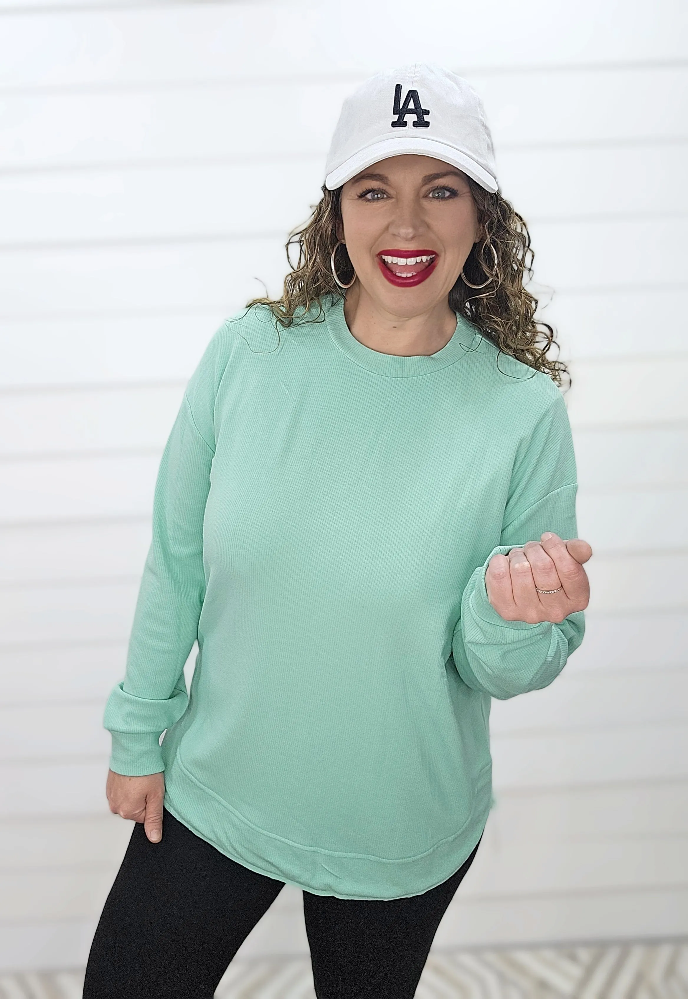 **BROOCH EXCLUSIVE** MINT WEEKENDER TUNIC