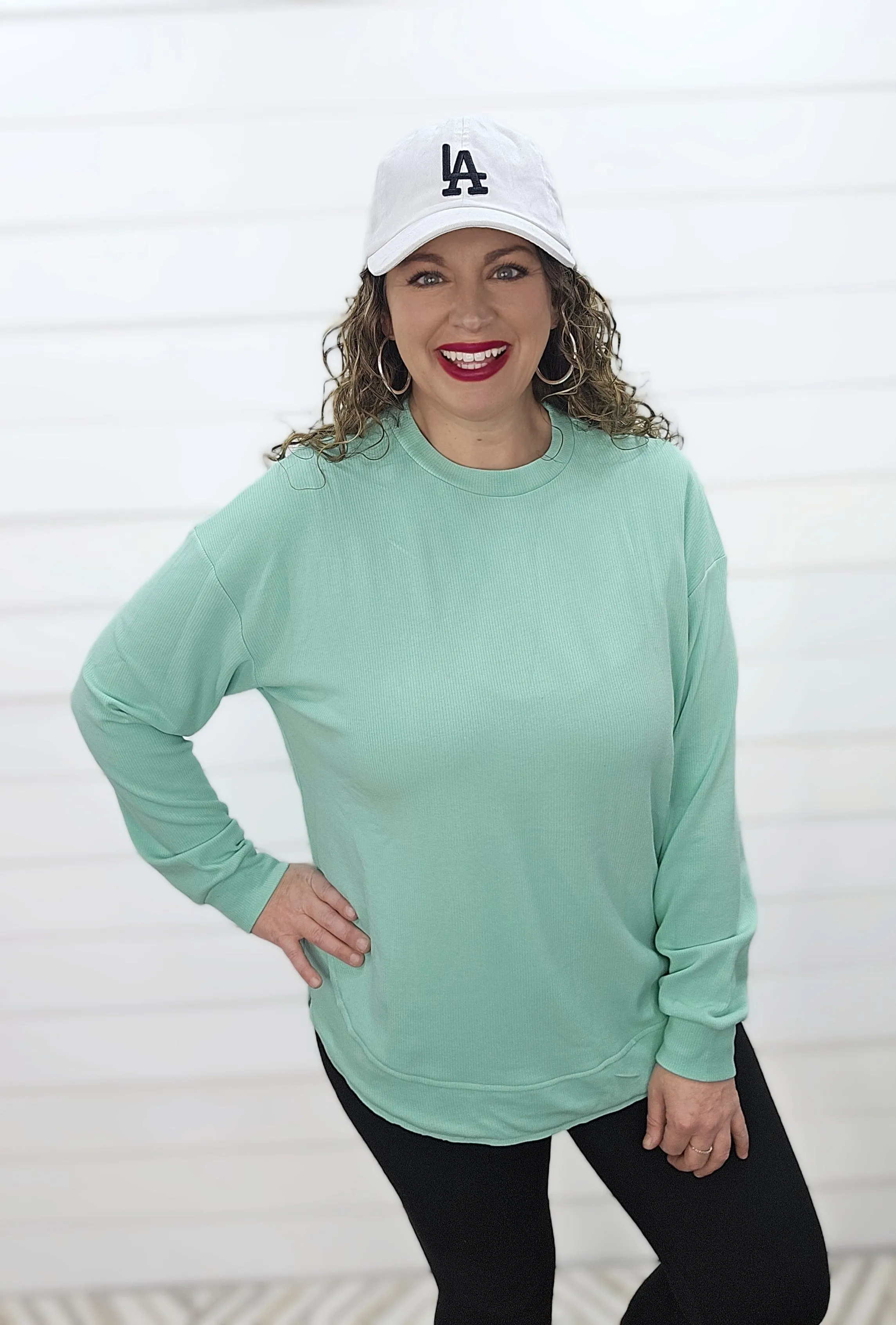 **BROOCH EXCLUSIVE** MINT WEEKENDER TUNIC