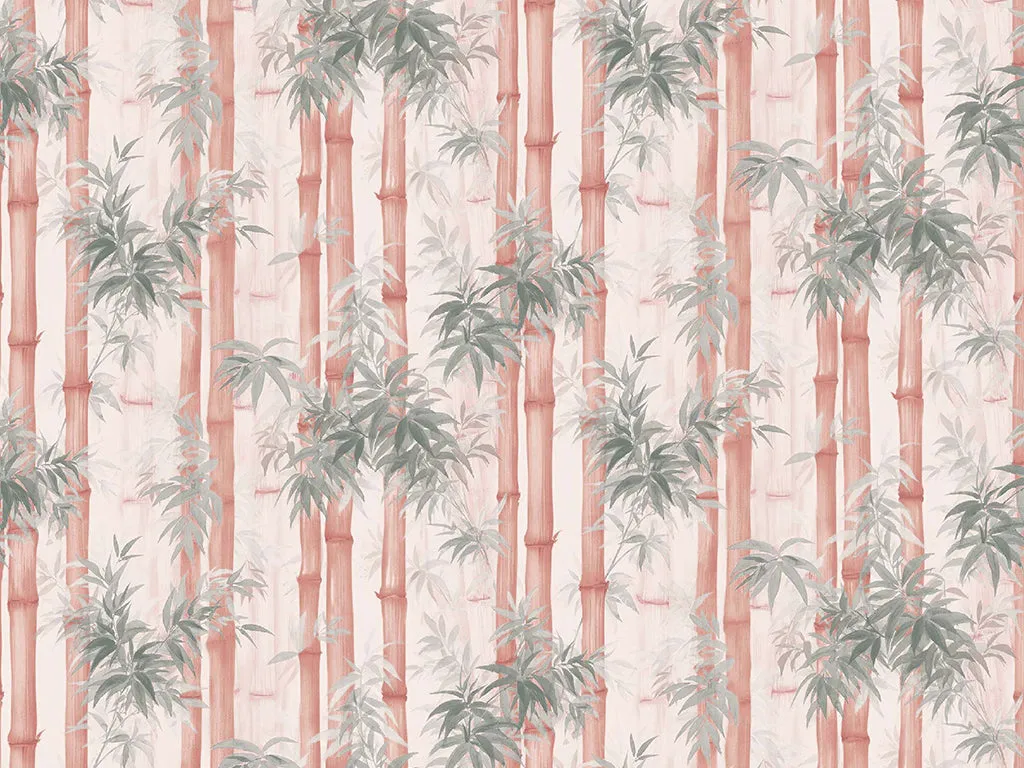 Brown Floral Digital Printed Cotton Linen Fabric (Wholesale)