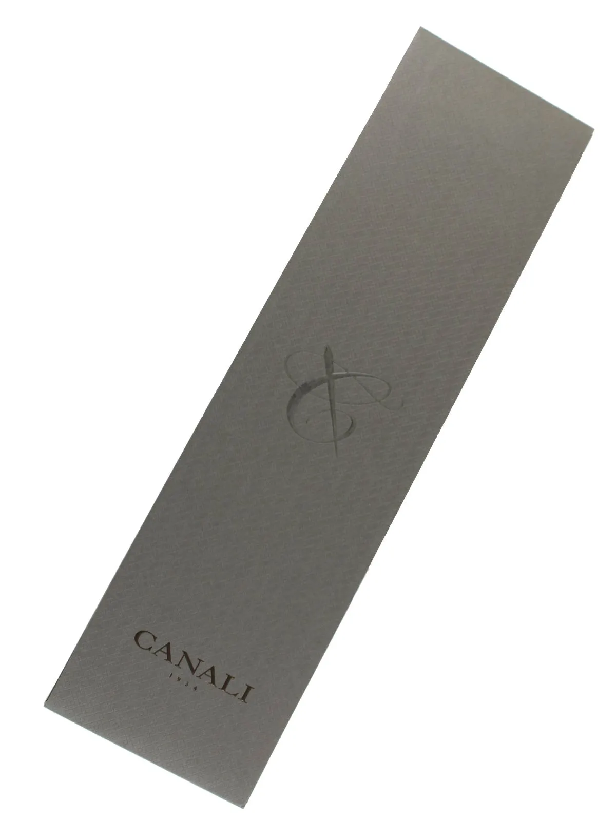 Canali Silk Tie Navy Brown Stripes Pattern