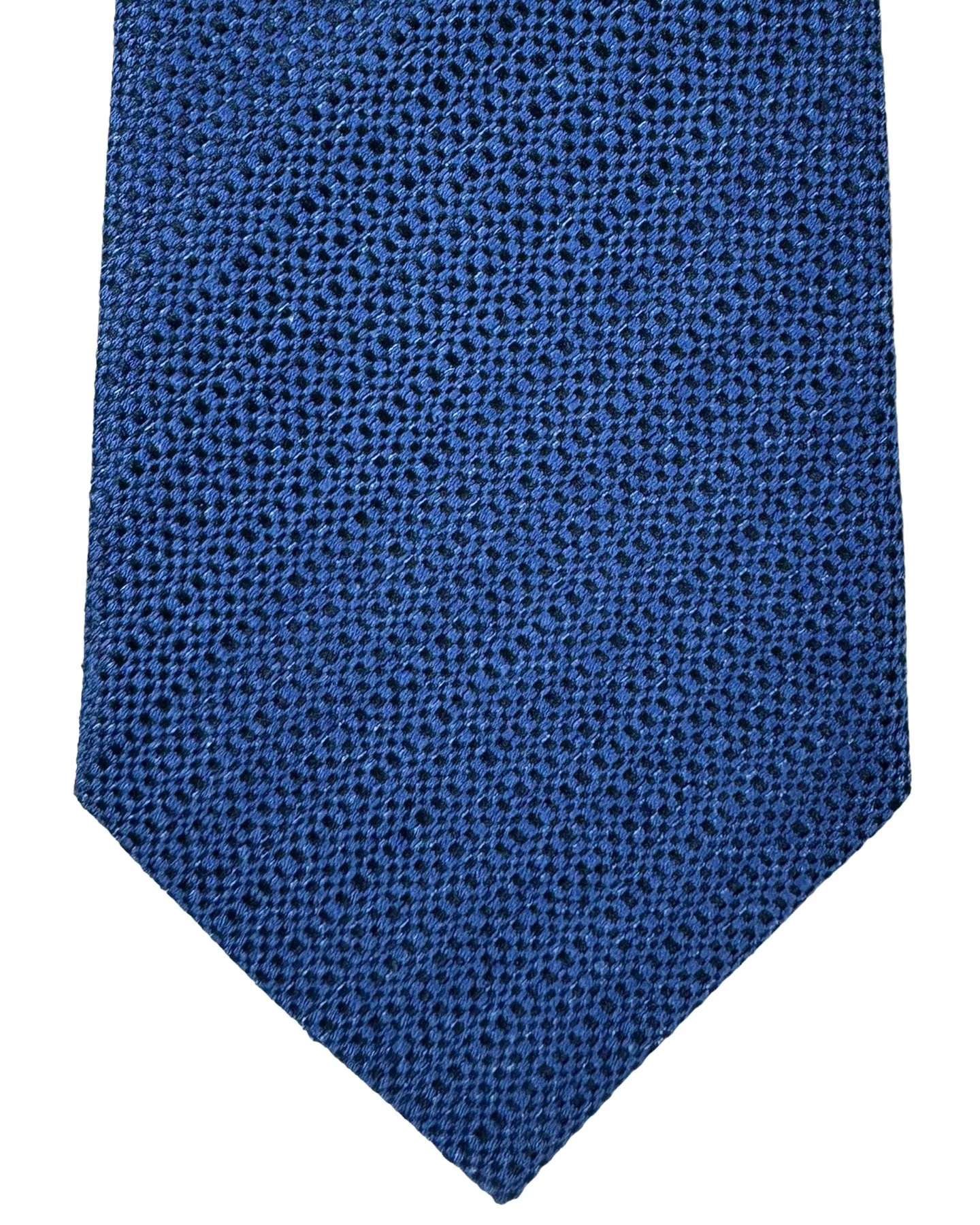 Canali Tie Dark Blue Micro Pattern - Hand Made In Italy