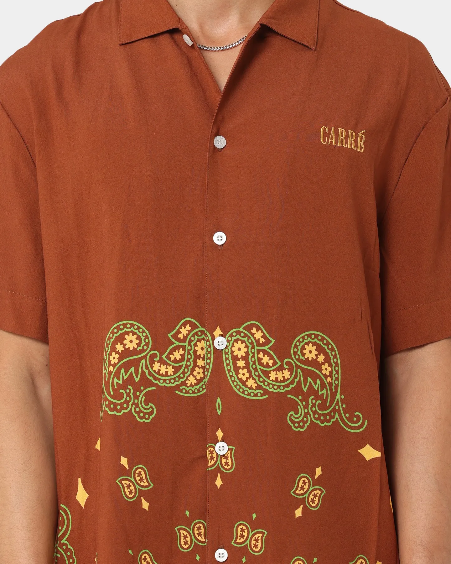 Carre Raphael Button Up Shirt Brown