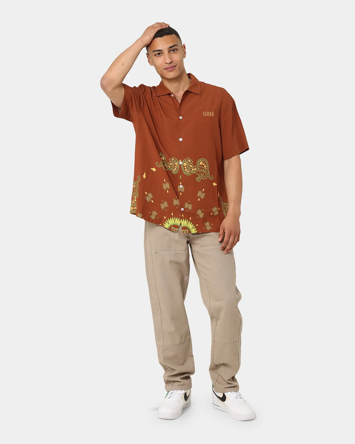 Carre Raphael Button Up Shirt Brown