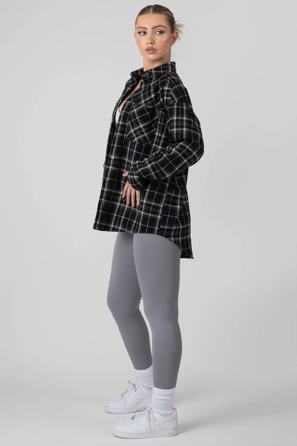 Check Shirt Black