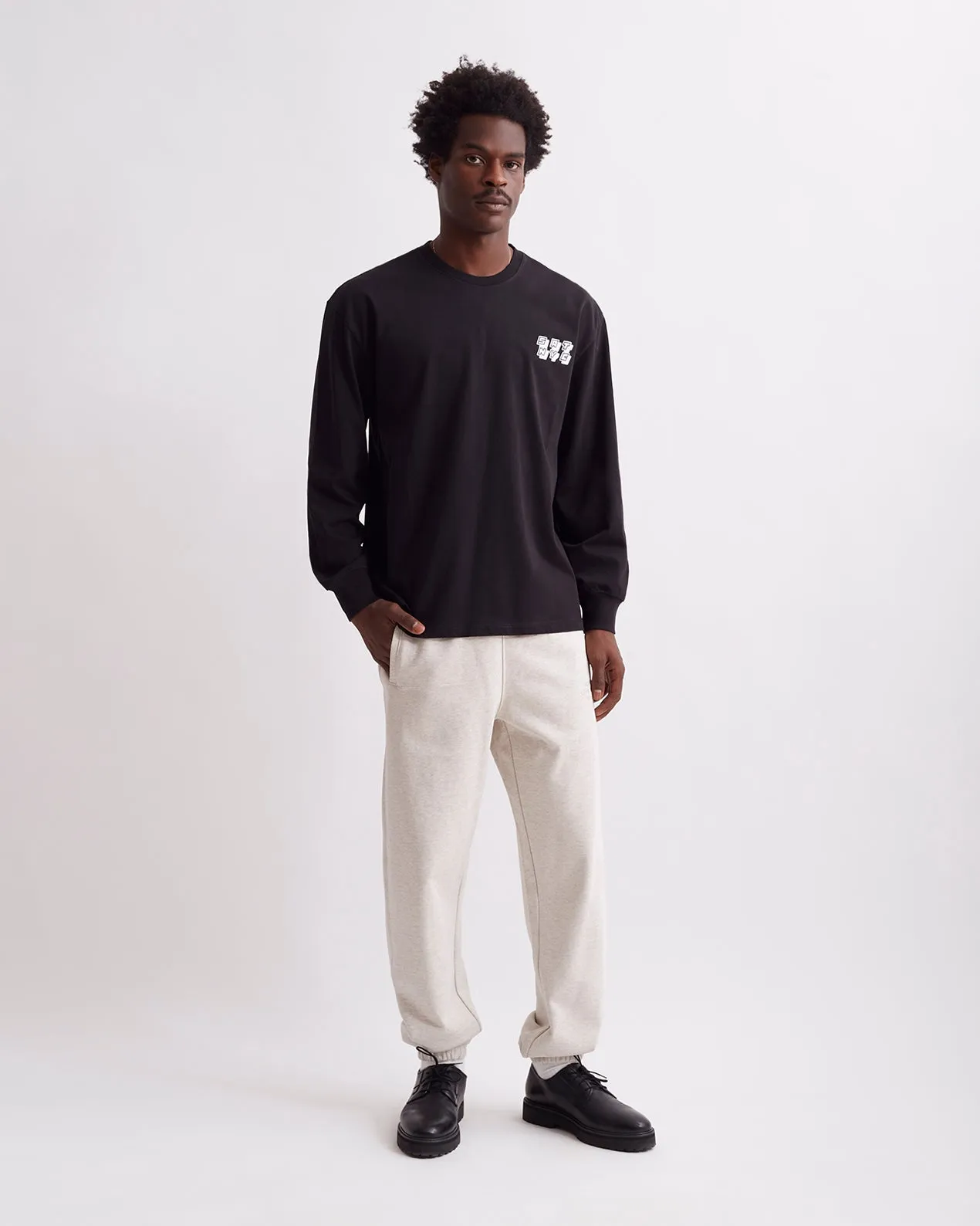 Collage Stack Relaxed Long Sleeve Tee