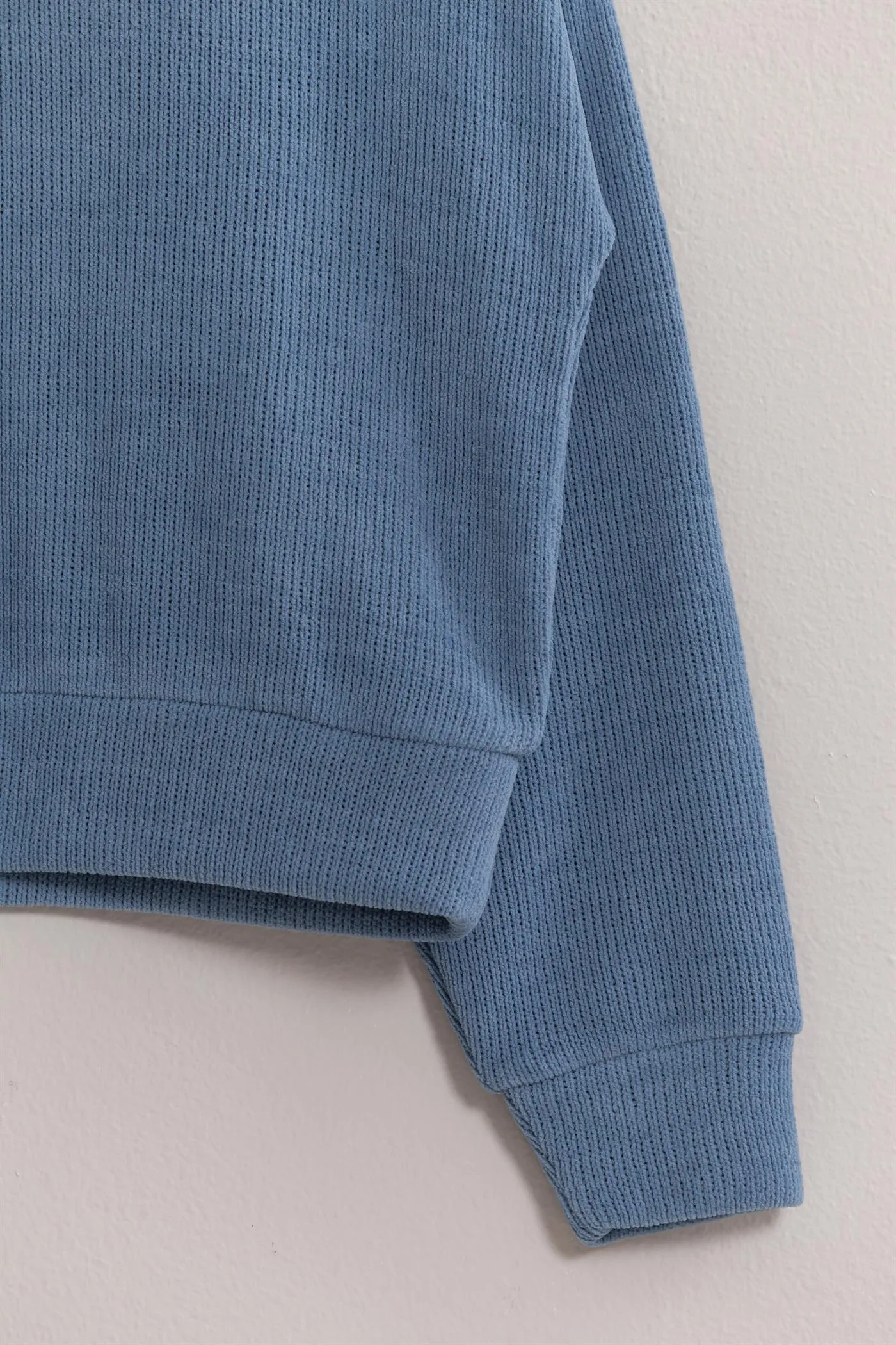 DZ24E498-Crew Neck Soft Sweatshirt