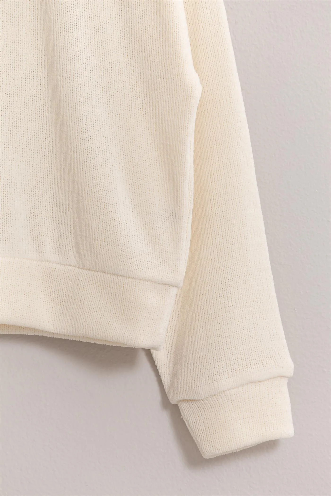 DZ24E498-Crew Neck Soft Sweatshirt