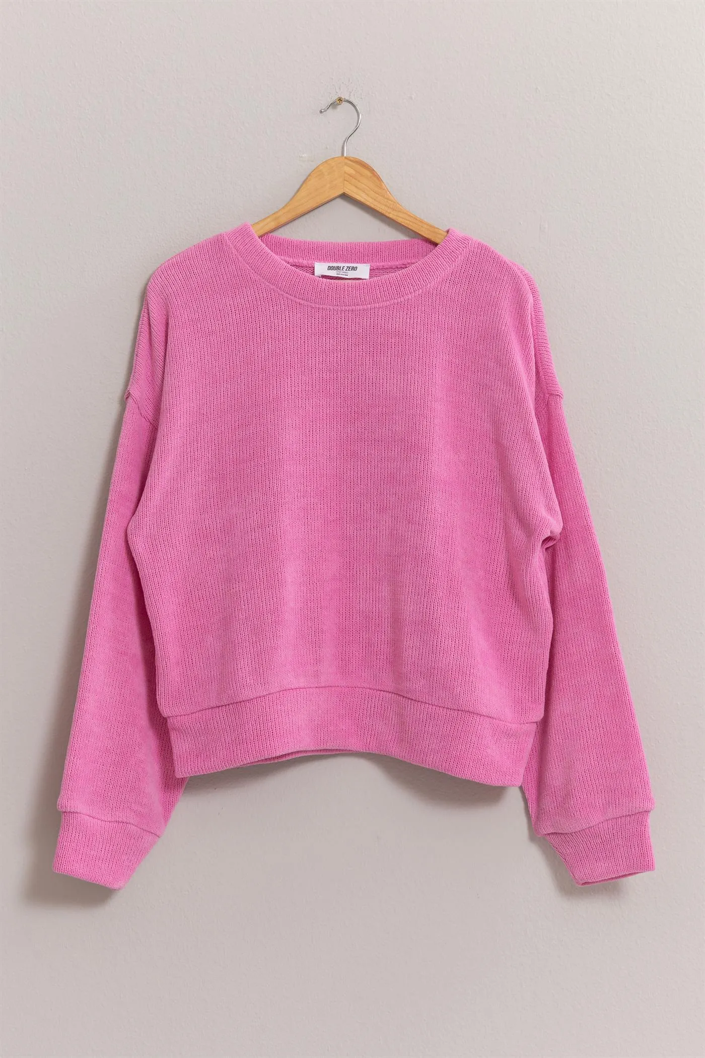 DZ24E498-Crew Neck Soft Sweatshirt