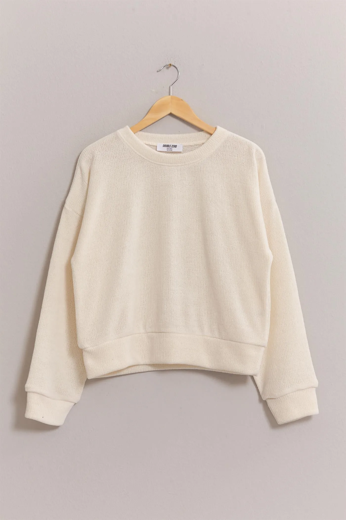 DZ24E498-Crew Neck Soft Sweatshirt