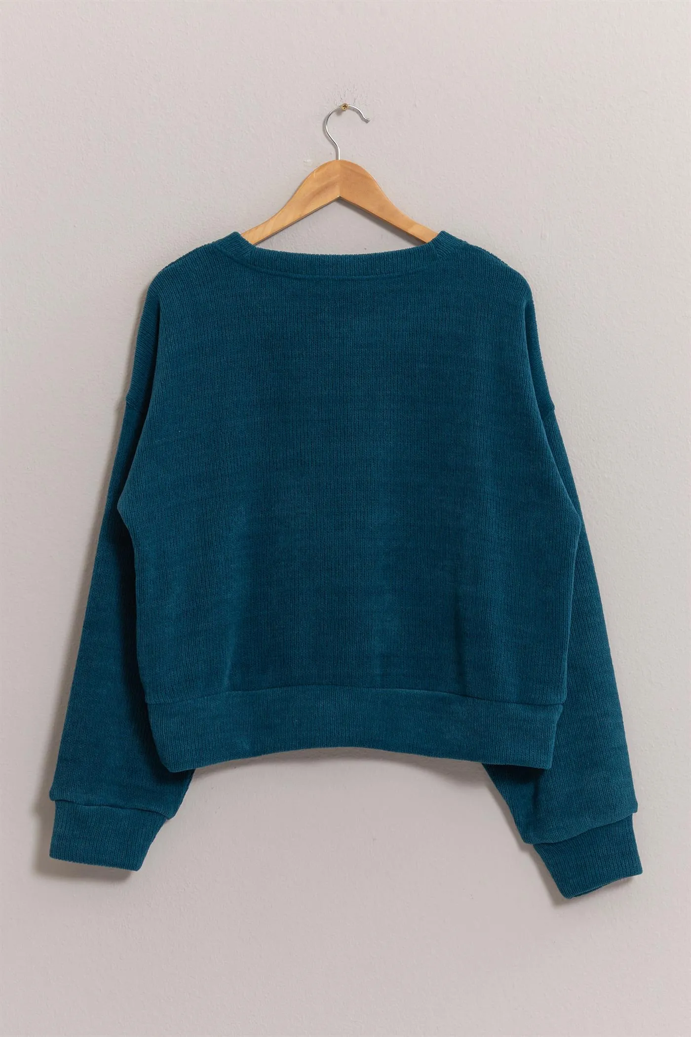 DZ24E498-Crew Neck Soft Sweatshirt