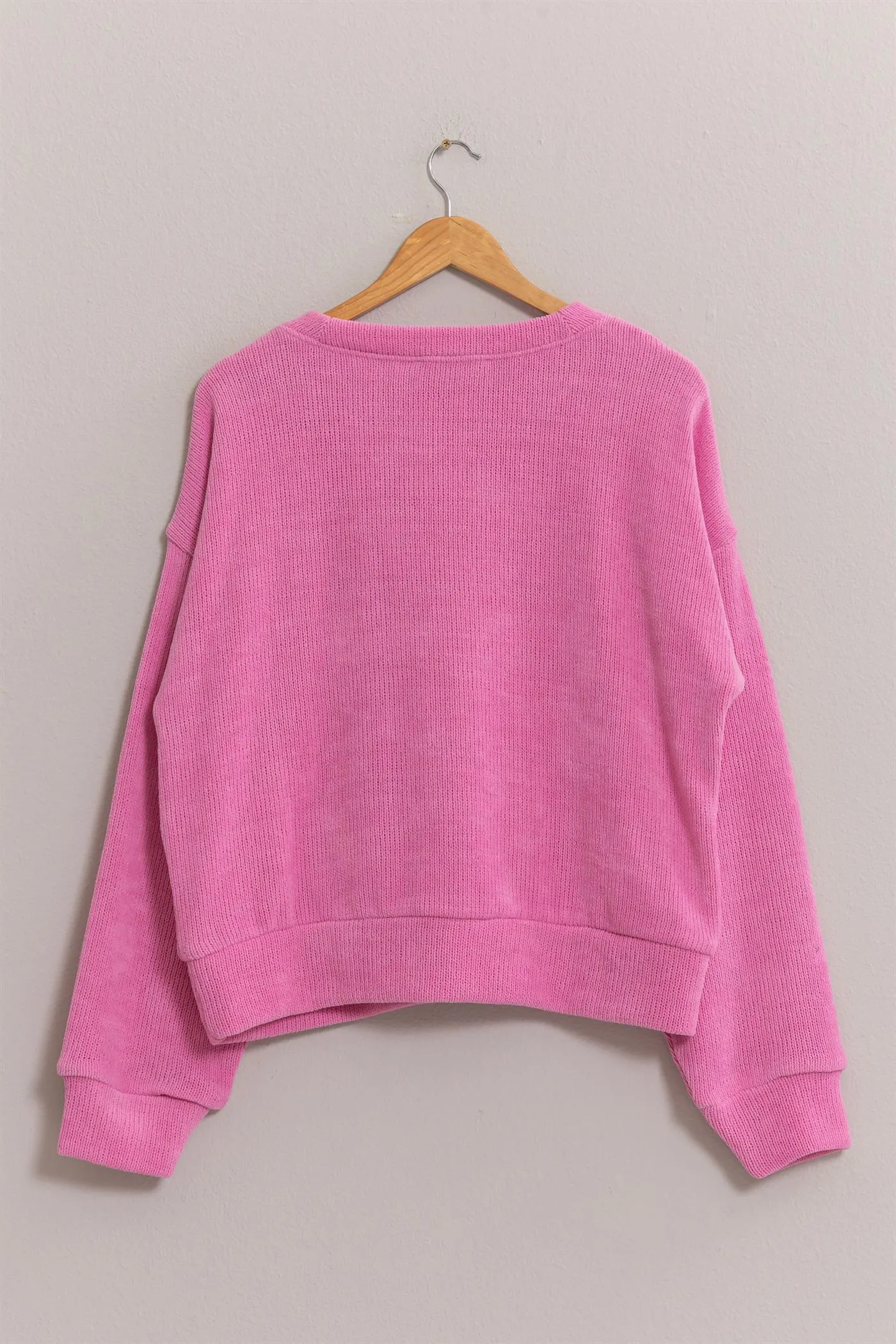 DZ24E498-Crew Neck Soft Sweatshirt