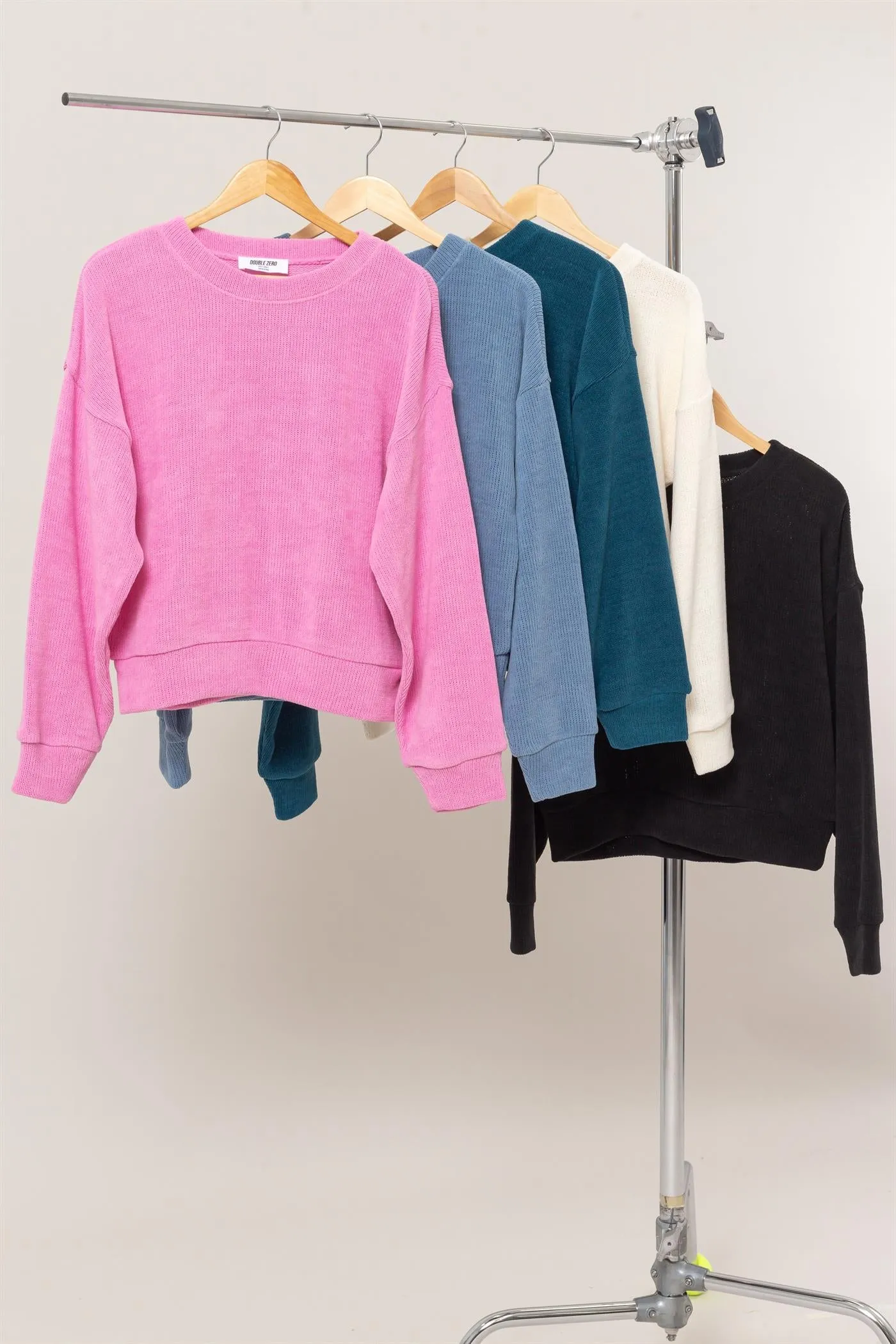 DZ24E498-Crew Neck Soft Sweatshirt