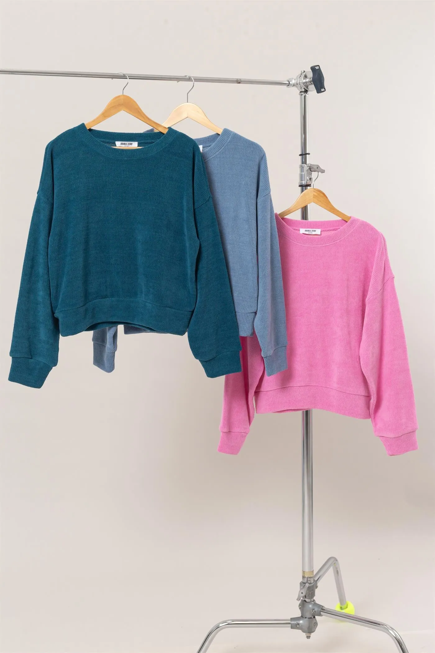 DZ24E498-Crew Neck Soft Sweatshirt
