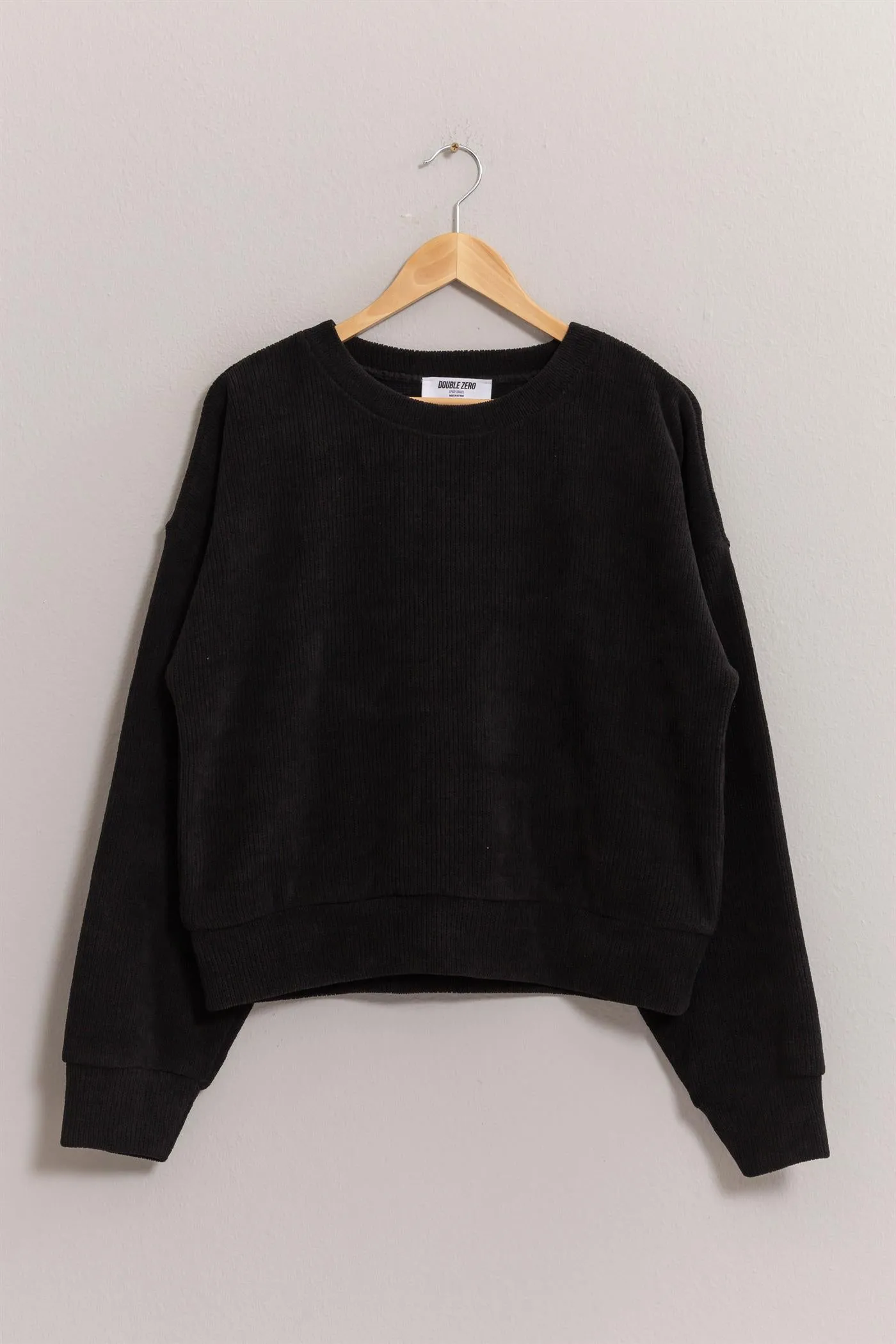 DZ24E498-Crew Neck Soft Sweatshirt