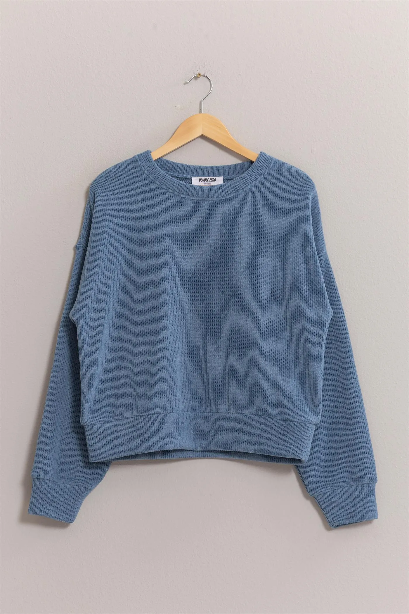 DZ24E498-Crew Neck Soft Sweatshirt