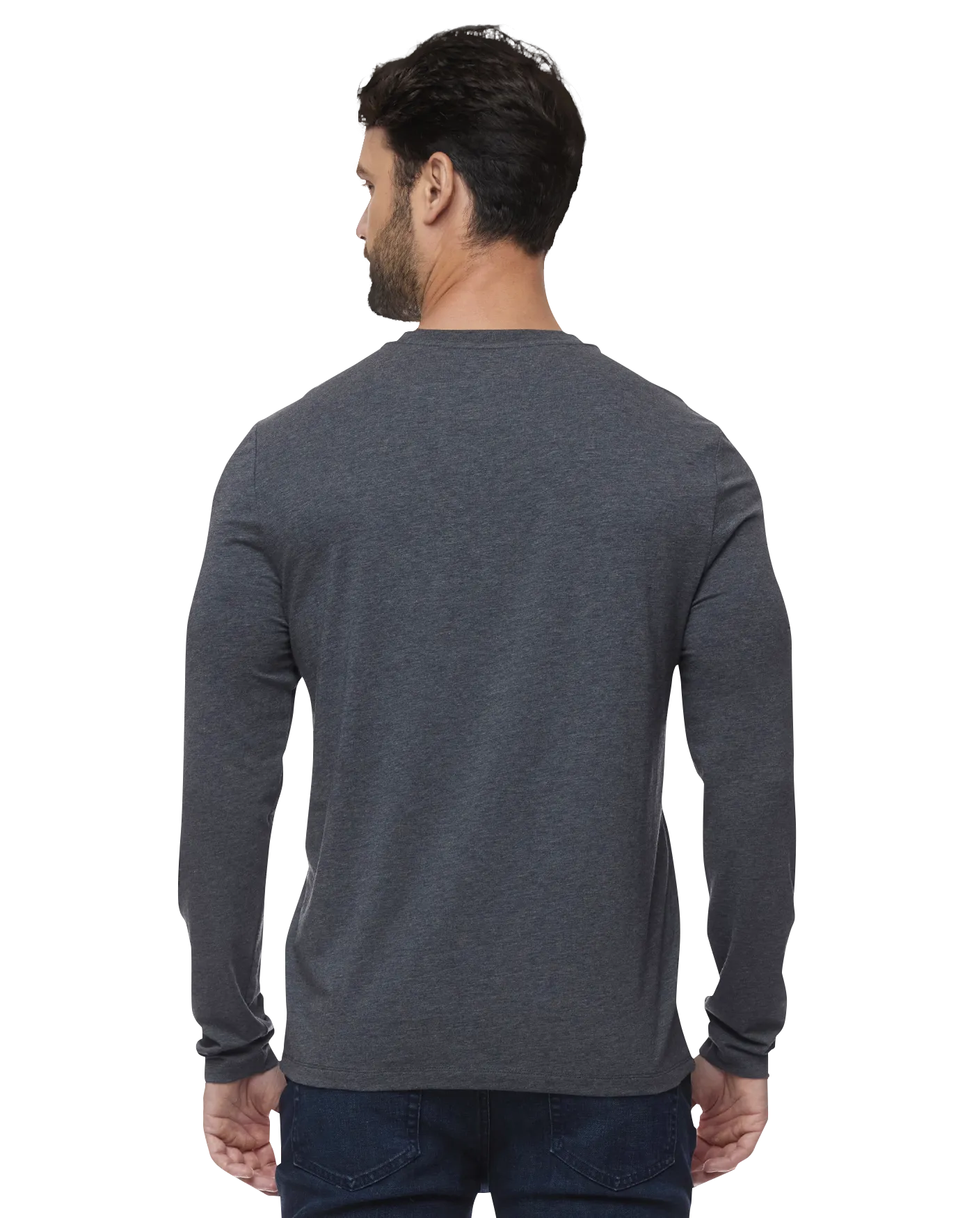 ESSENTIAL STRETCH COMFORT LS HENLEY