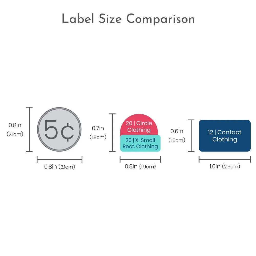 Gingham Clothing Labels Pack