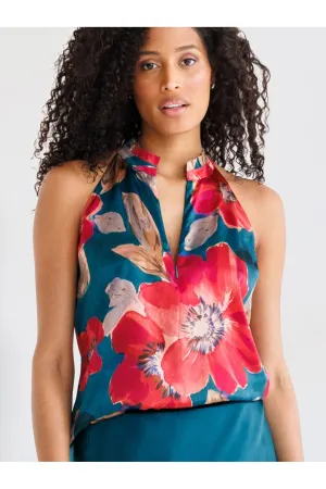 go by Go Silk Go Scuba Cutaway Top T1493-SOPA | South Pacific | Clearance Final Sale