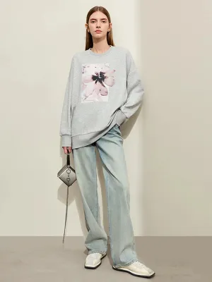 Loose Mid-length Women's Streetwear Tops