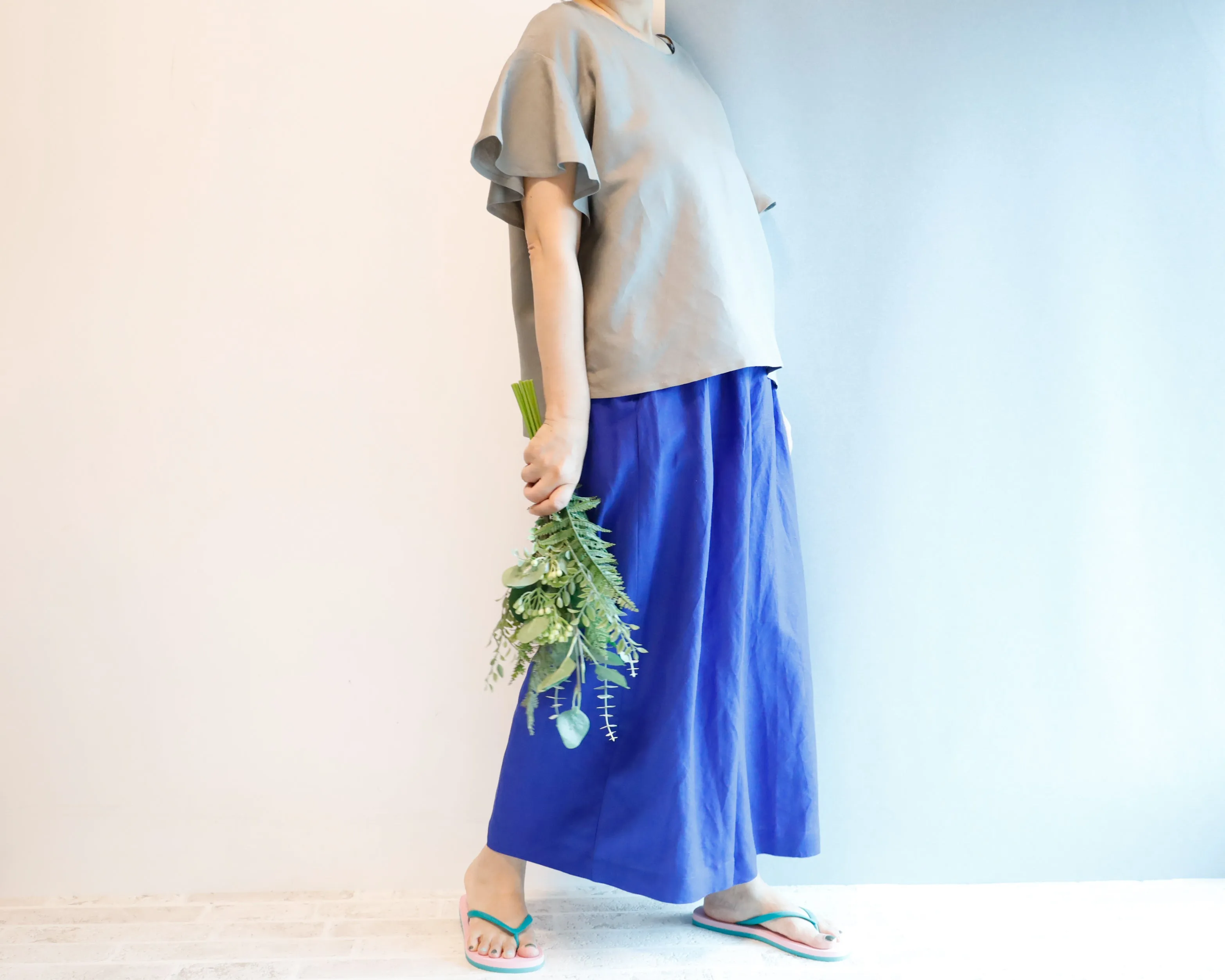 <T32LO> SOFT LINEN Top