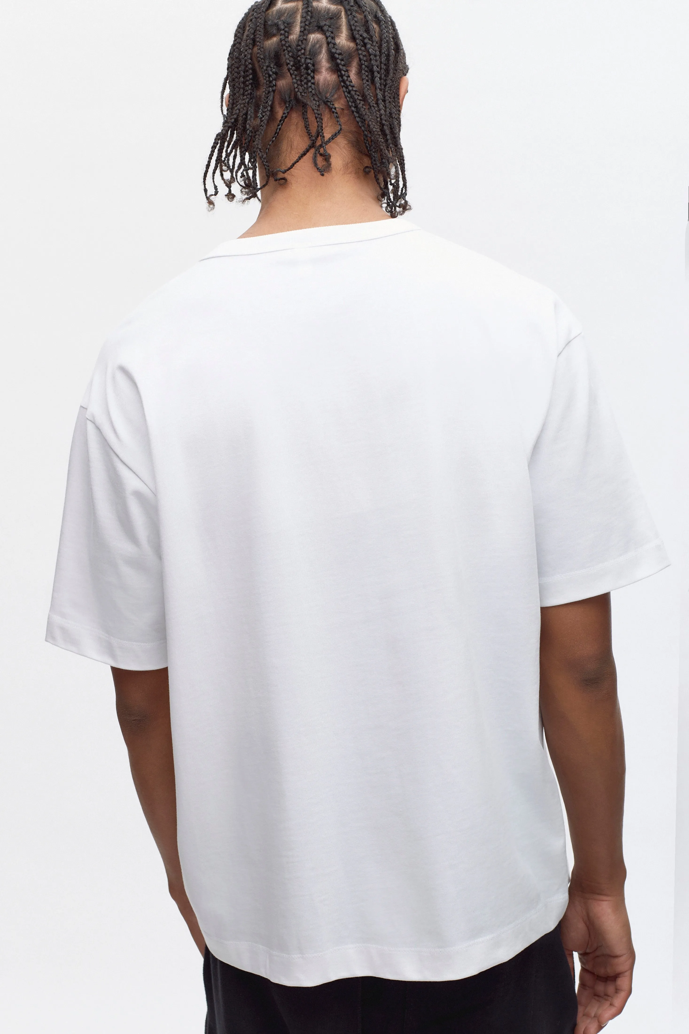 Men's Heavyweight Box Crew in White