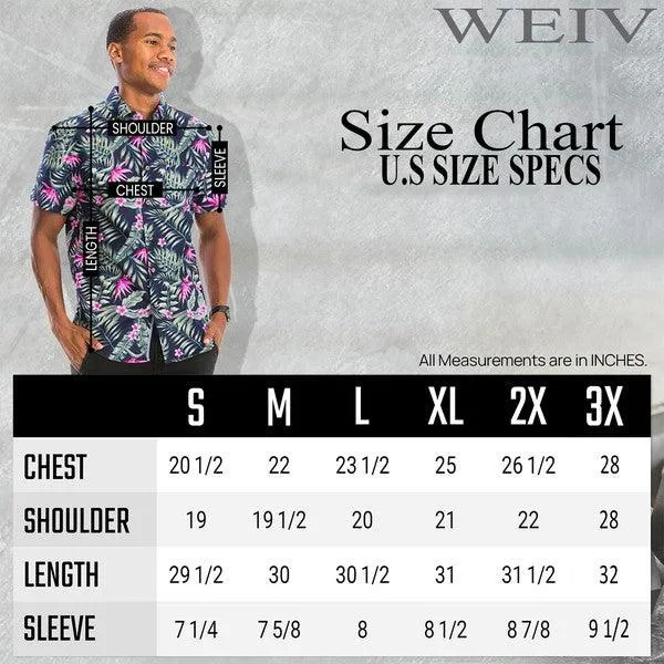 Mens Multi Print Hawaiian Shirt