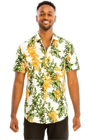 Mens Multi Print Hawaiian Shirt
