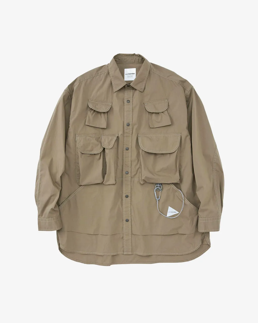 Multi Pocket Shirt Dark Beige