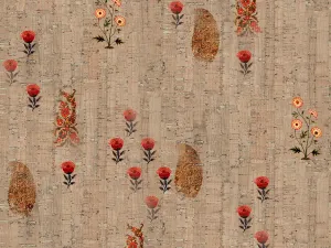 Multicolor Floral Digital Printed Cotton Linen Fabric (Wholesale)